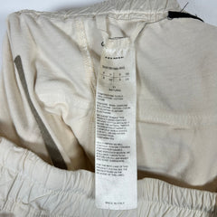 Rick Owens White Drop Crotch Sweatpants Size S