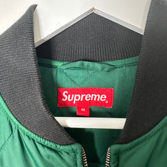 Supreme Sequin Patch Quilted Bomber Jacket Size  M