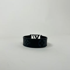 Louis Vuitton Black Hockenheim Monogram Eclipse Bracelet