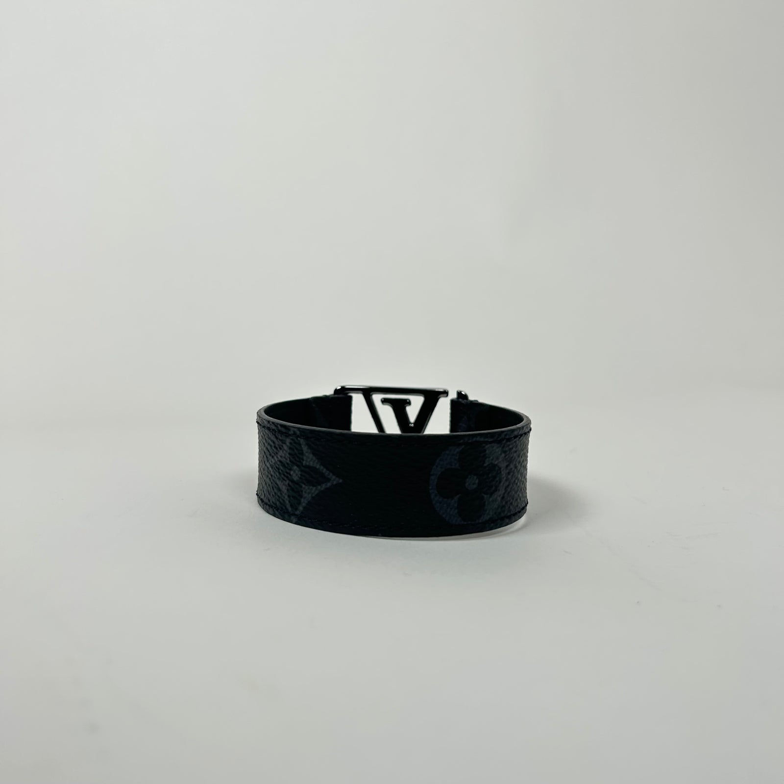 Louis Vuitton Black Hockenheim Monogram Eclipse Bracelet