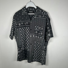 Neighborhood Grey Bandana Button-Up Shirt Size L