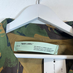 Off-White SS18 Camo Field Patches M-65 Cargo Jacket Size XXL