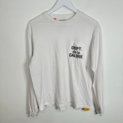 Gallery Dept White De La Galleria LS Tee Size M
