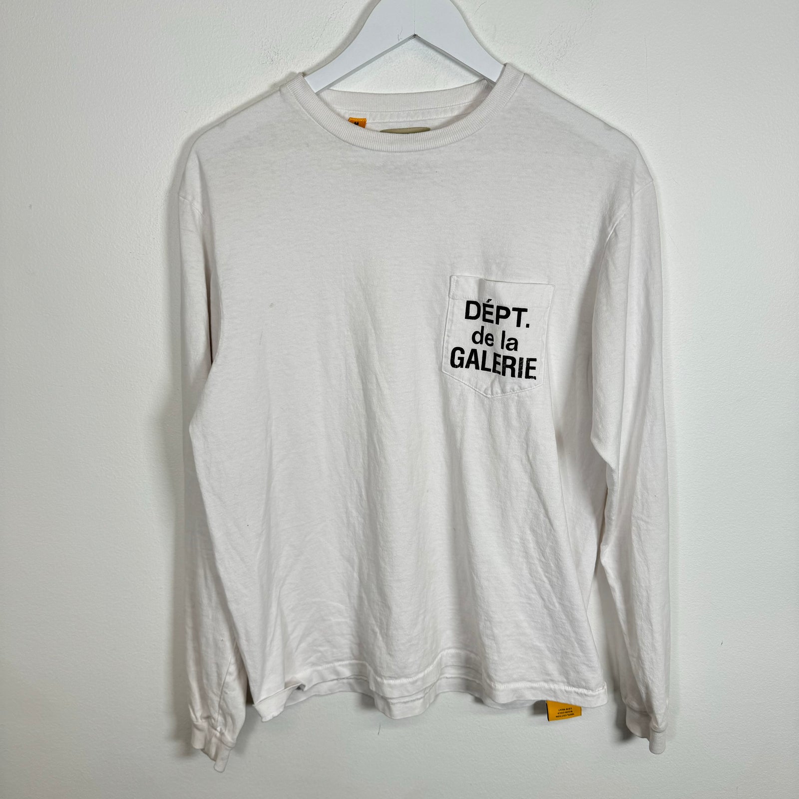 Gallery Dept White De La Galleria LS Tee Size M