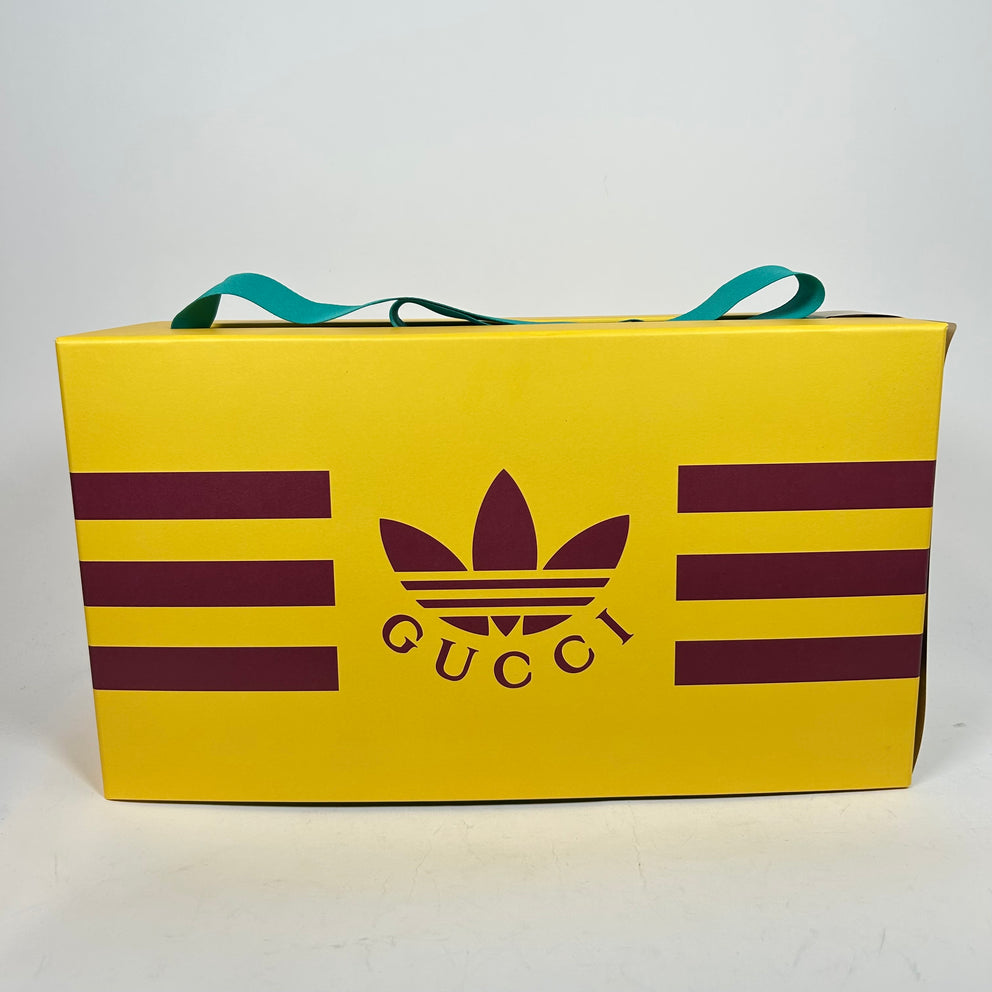 Gucci x Adidas Green GG Platform Sandals Size 38