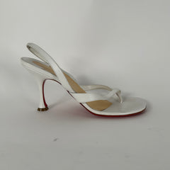 Christian Louboutin Kid Taralita 85 Thong Sandals Size 39.5