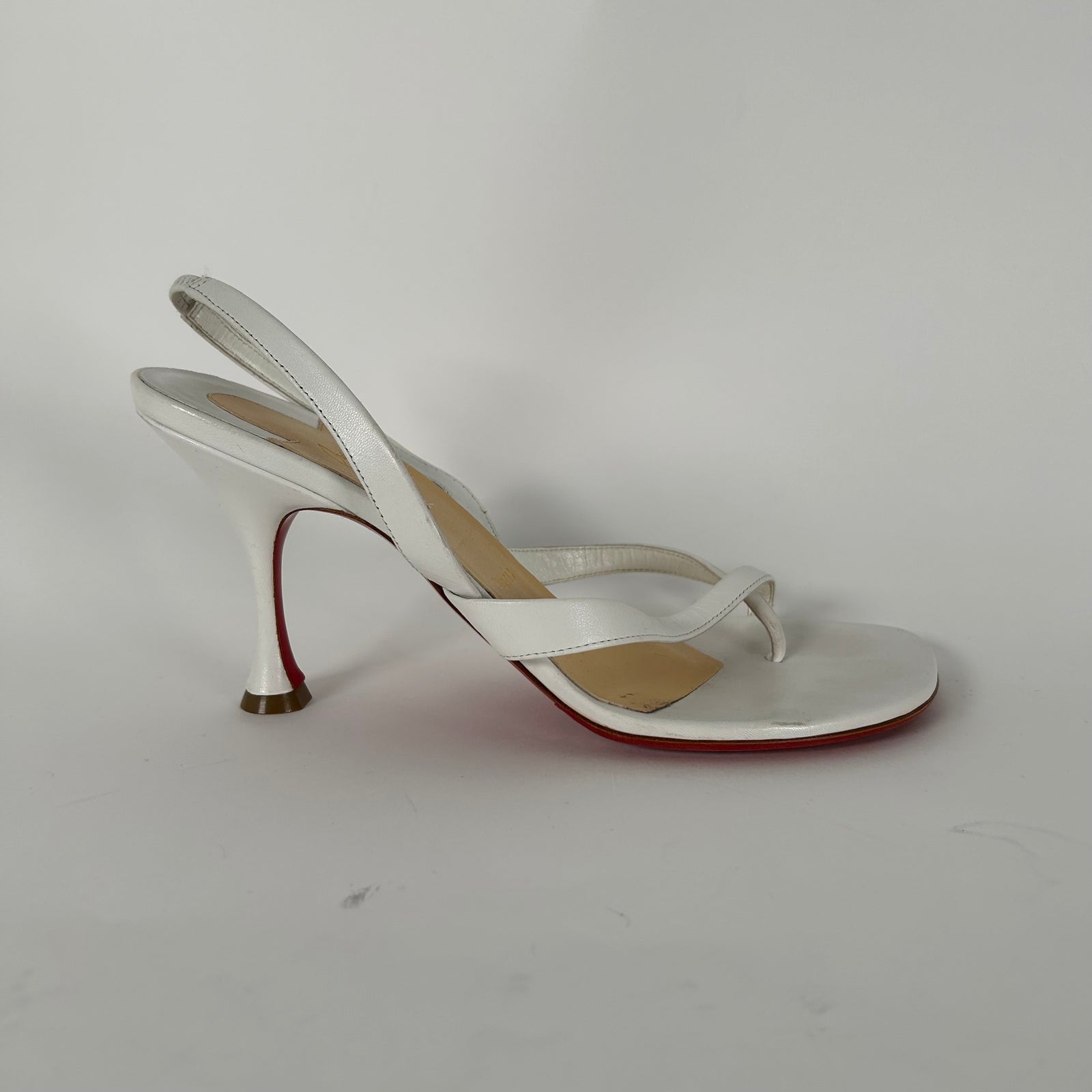Christian Louboutin Kid Taralita 85 Thong Sandals Size 39.5