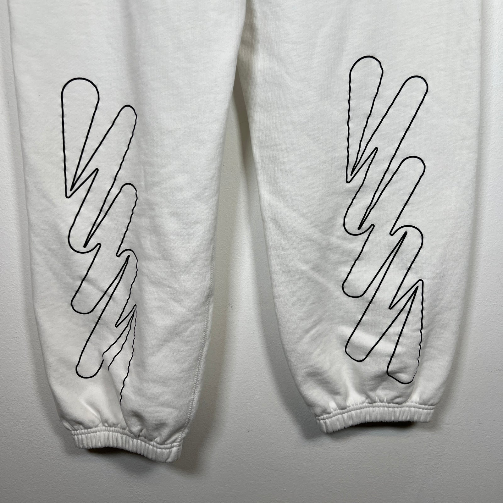 Off-White White Diag Wave Logo Sweatpants Size XL