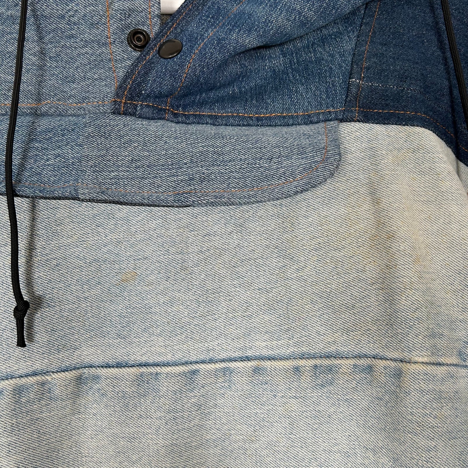Gallery Dept Denim Patchwork Poncho Pull Over Size S