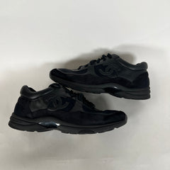 Chanel Black Tennis Trainer Size 44