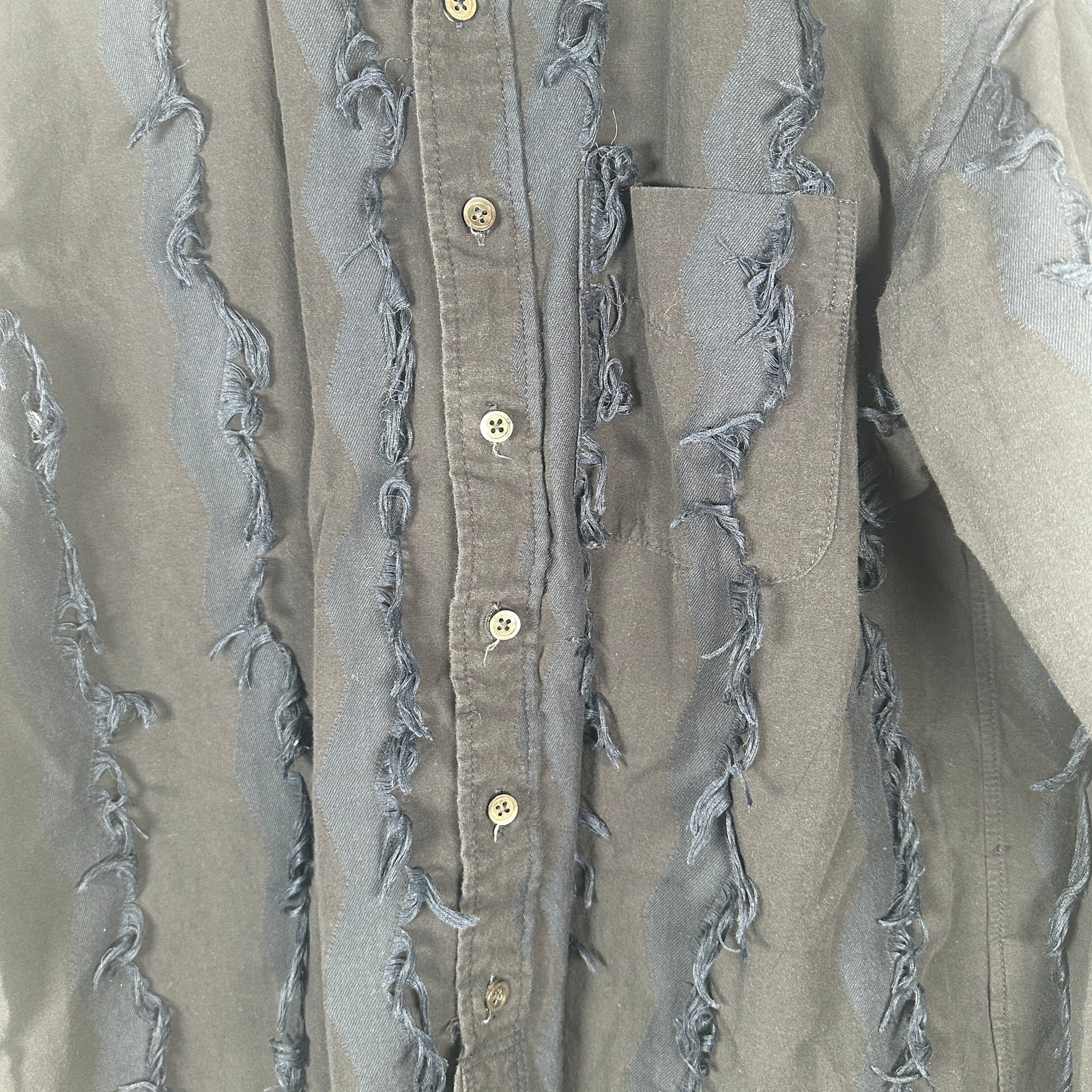 Engineered Garments Distressed Button-Up Shirt Size S