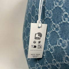 Gucci Blue Denim Totissima GG Large Tote Bag