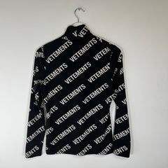 Vetements Stretchy Logo Long Sleeve Sz M