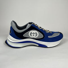Gucci Blue Suede Run Sneakers Size 11.5