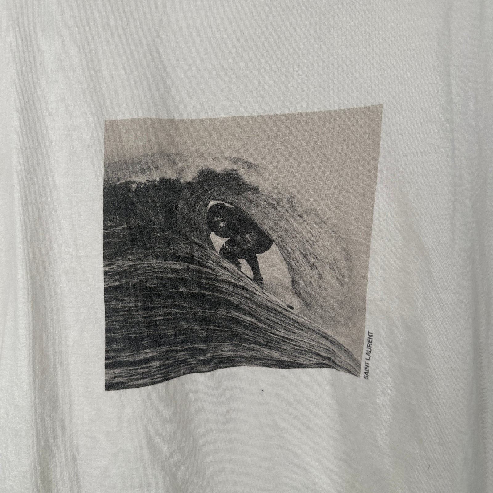 Saint Laurent Wave Graphic T-Shirt Size M