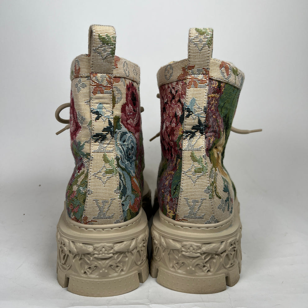 Louis Vuitton Canvas Baroque Ranger Boot Size LV 8