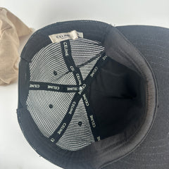 Celine Black Trucker Logo Hat Size M