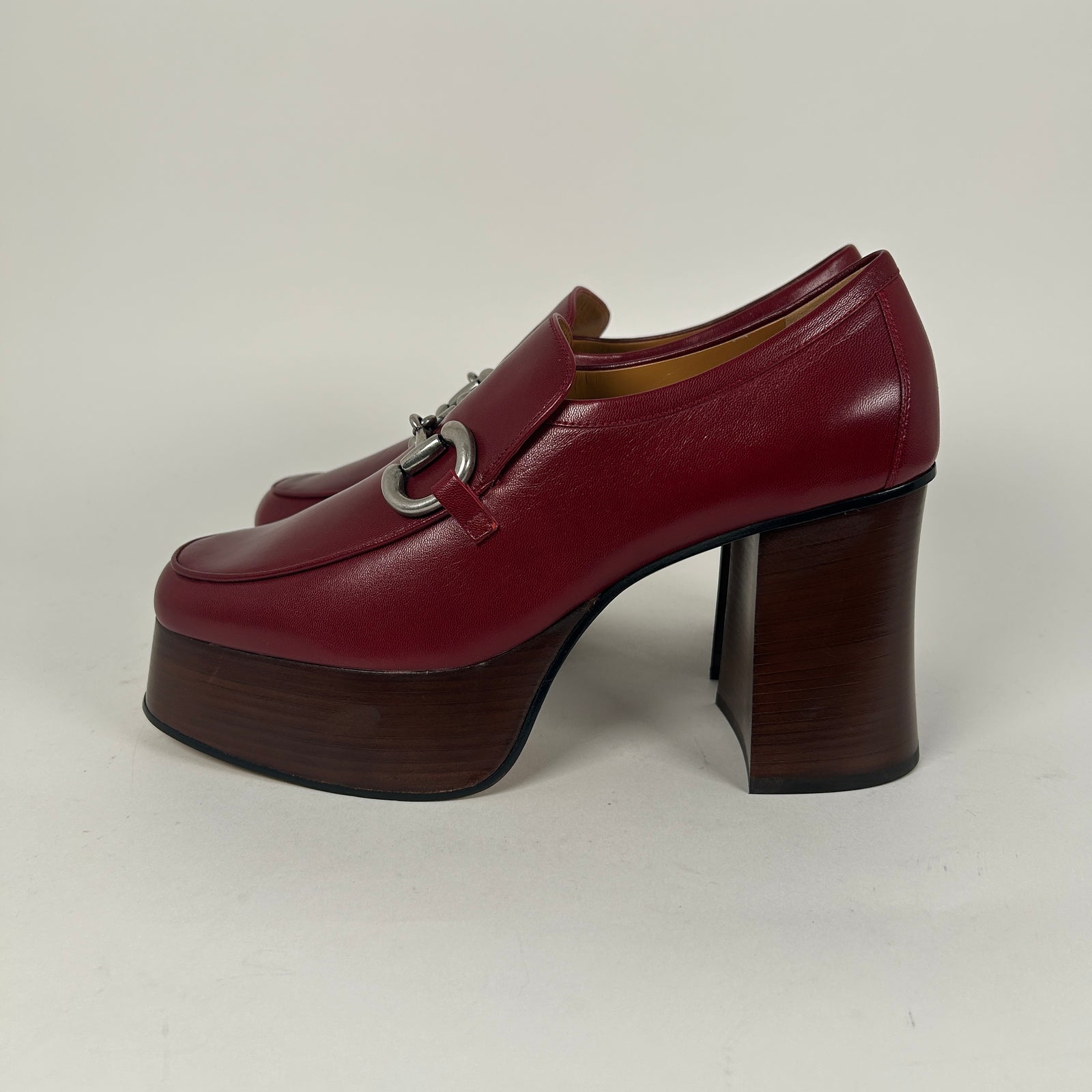 Gucci Lady Horsebit Loafer Pumps Size 40.5