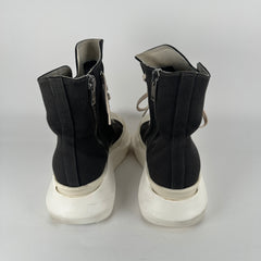 Rick Owens Canvas Abstract High-Tops Ramones Size 40