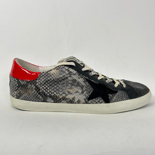 Golden Goose Grey/Red Python Superstar Size 45
