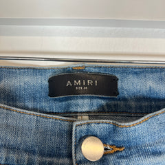 Amiri Silk PJ Thrasher Lightwash Jeans Size 38