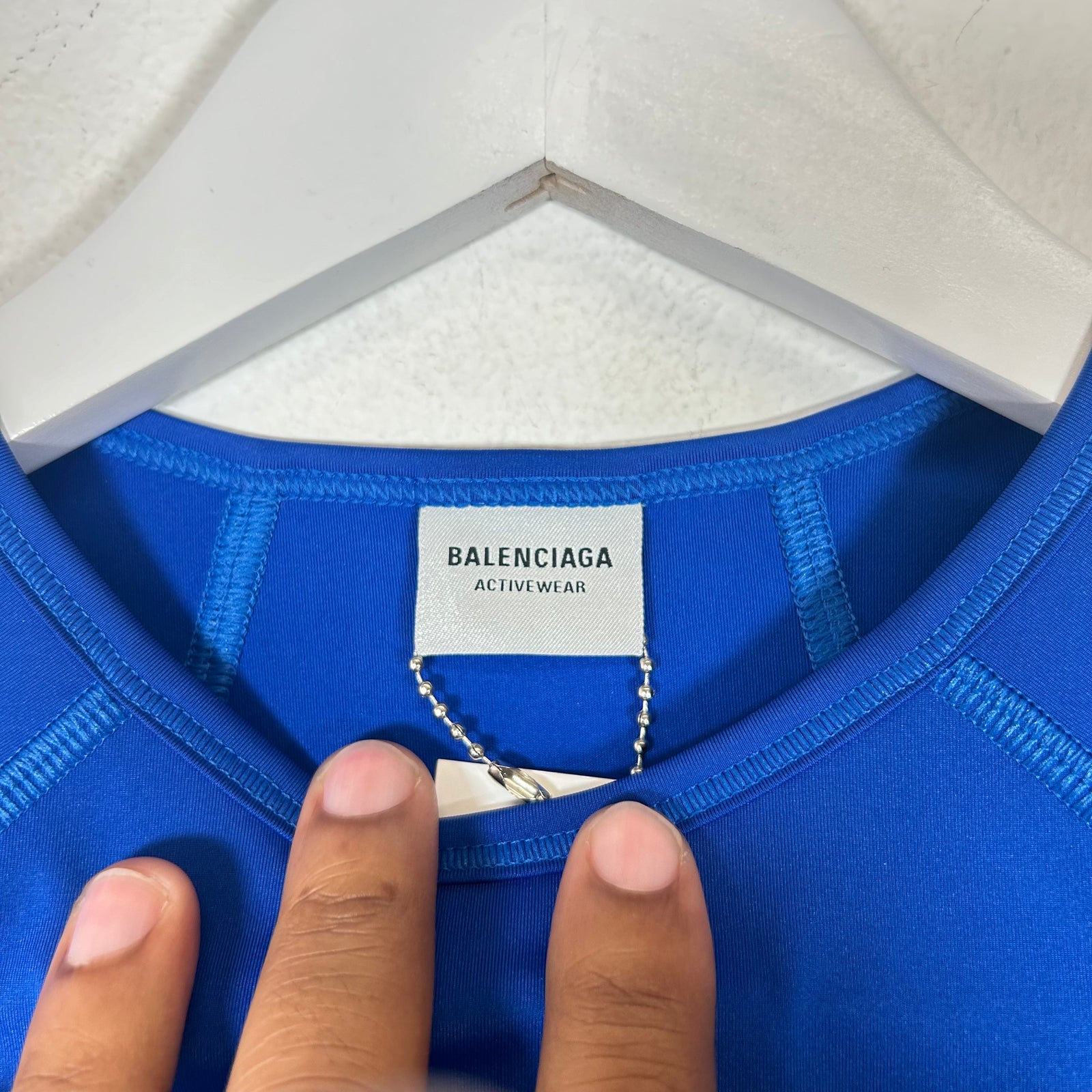 Balenciaga Blue Sporty B LS Shirt Size M