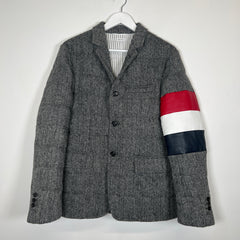 Thom Browne Down Harris Tweed Jacket