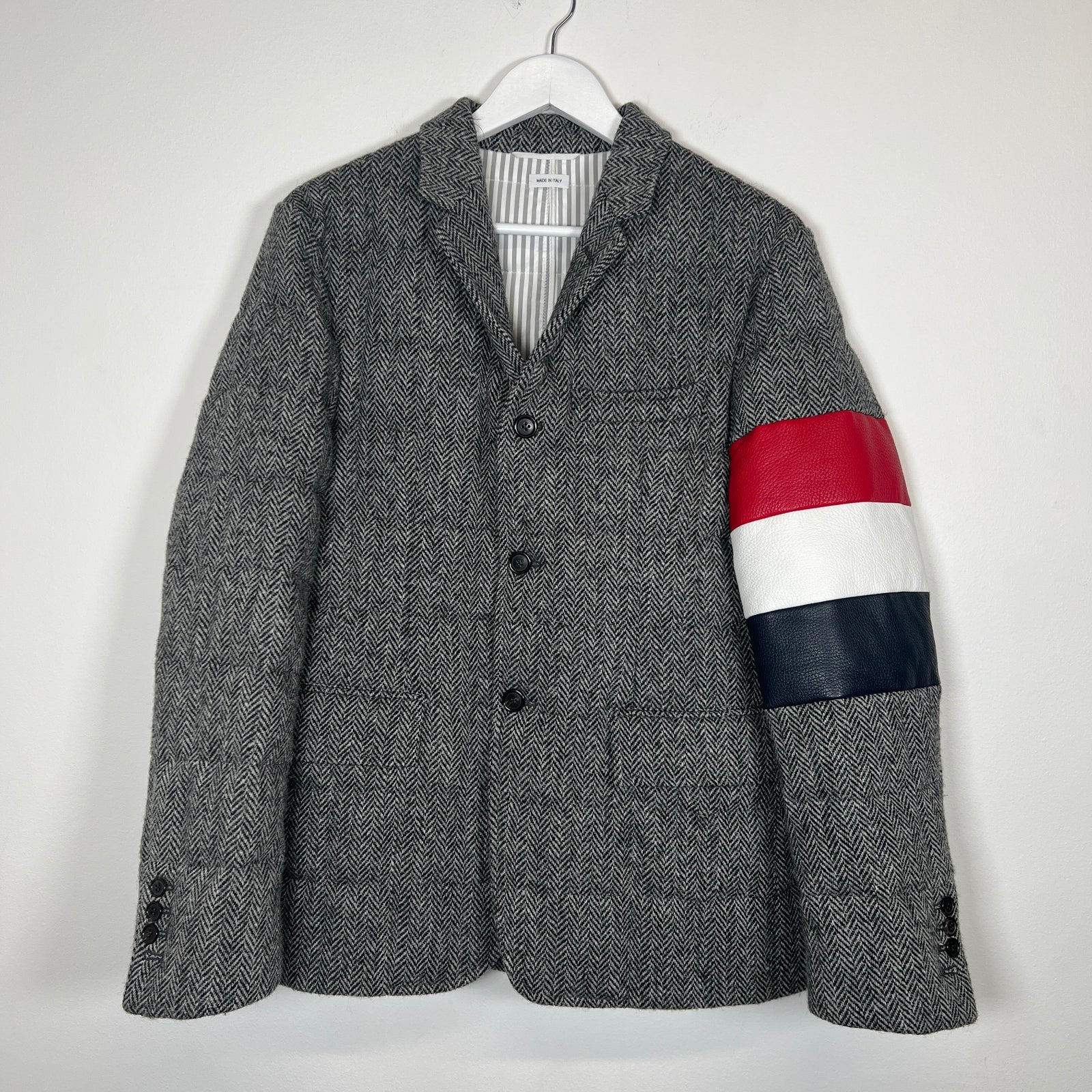 Thom Browne Down Harris Tweed Jacket