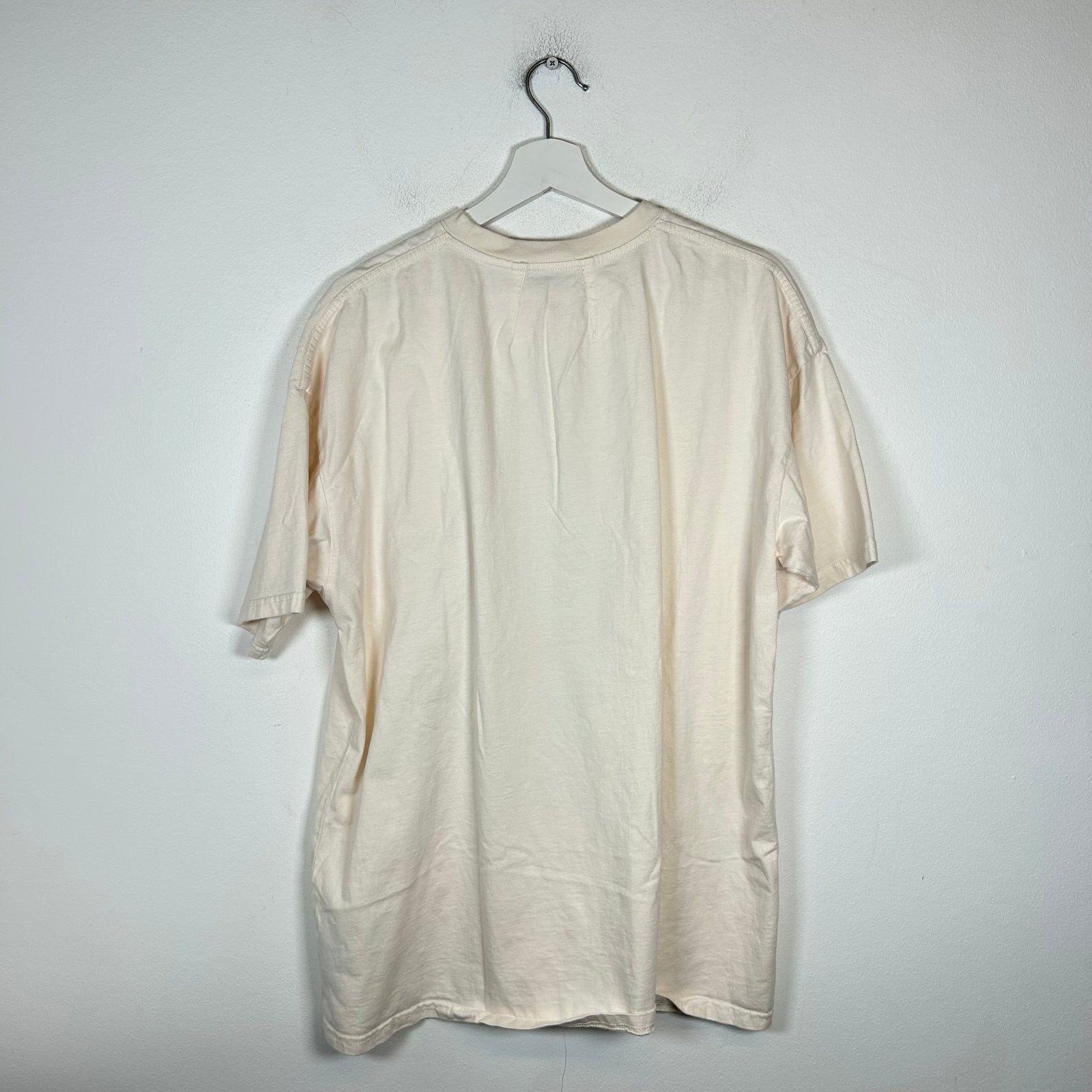 Rhude Cream French Hotel Logo T-shirt Size XL