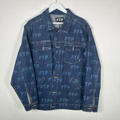 FTP All-Over Print Denim Jacket Size L