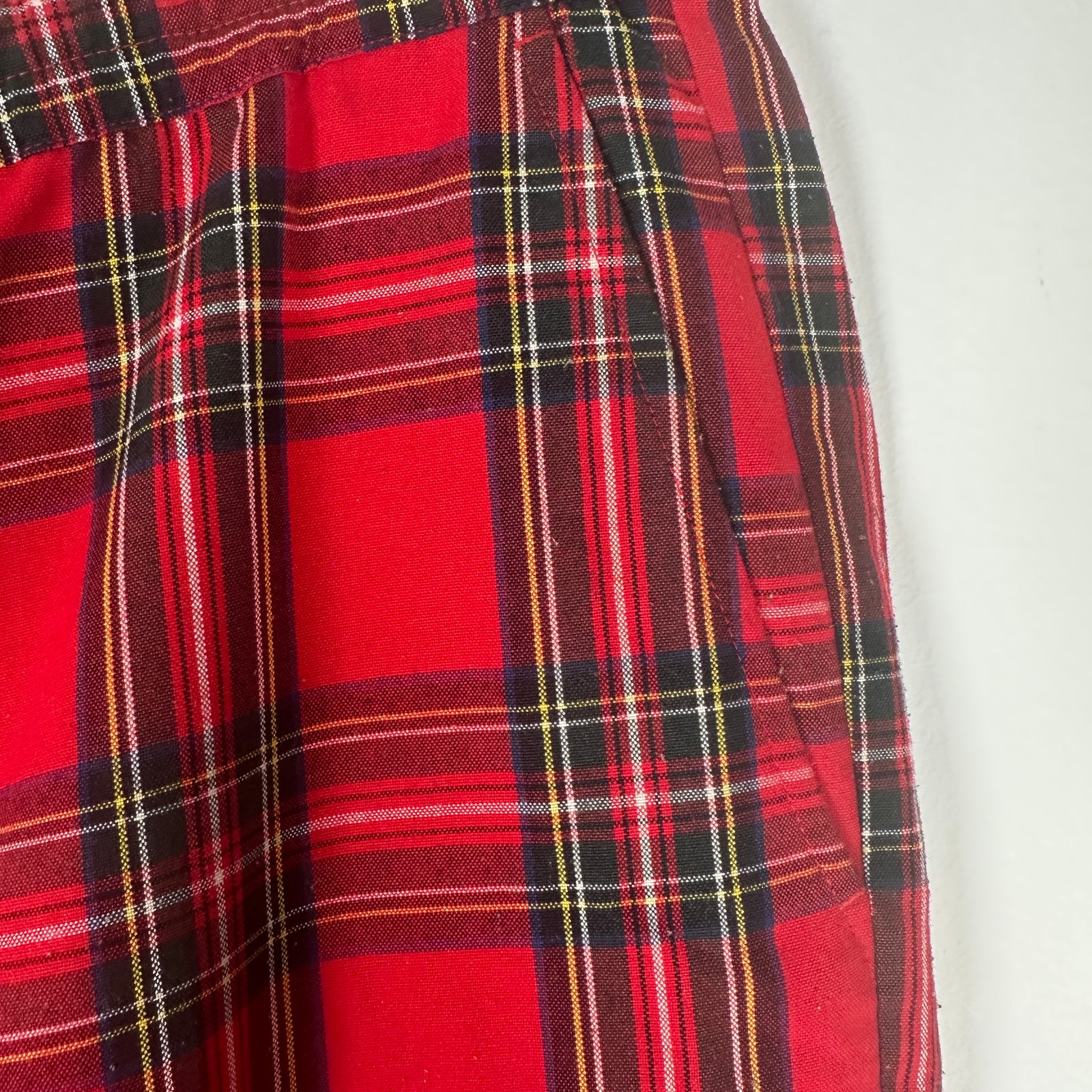 Stussy Red Plaid Pants Size S