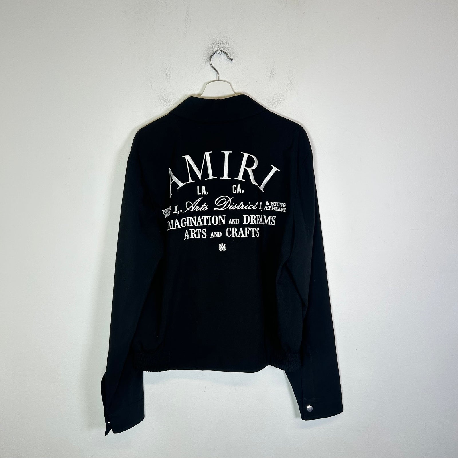 Amiri Black Arts District Blouson Jacket Size 52