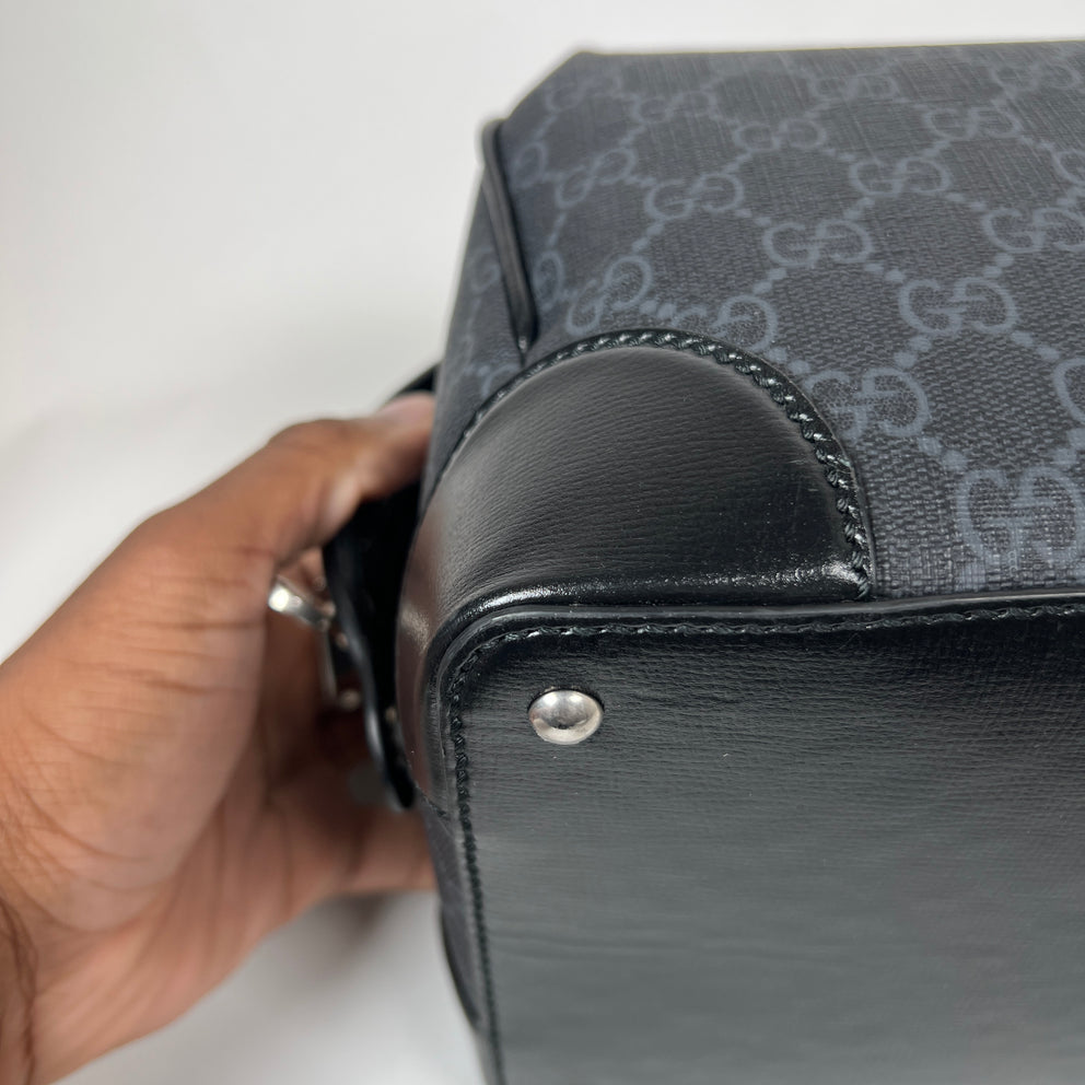 Gucci Black GG Supreme Large Toiletry Bag