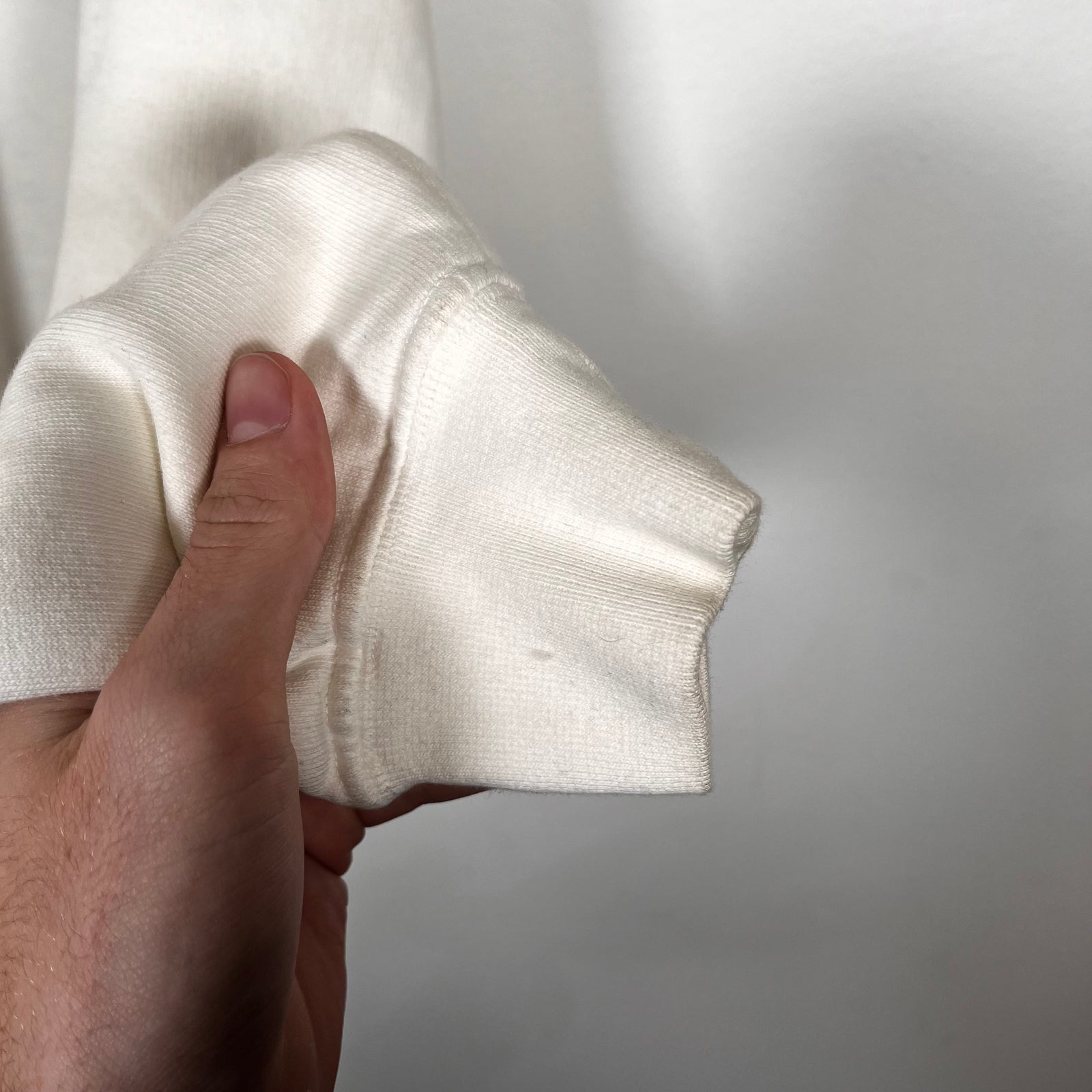 Rick Owens White Felpa Crewneck