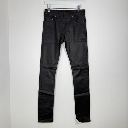 Saint Laurent Jeans Black Waxed D02 Size 27