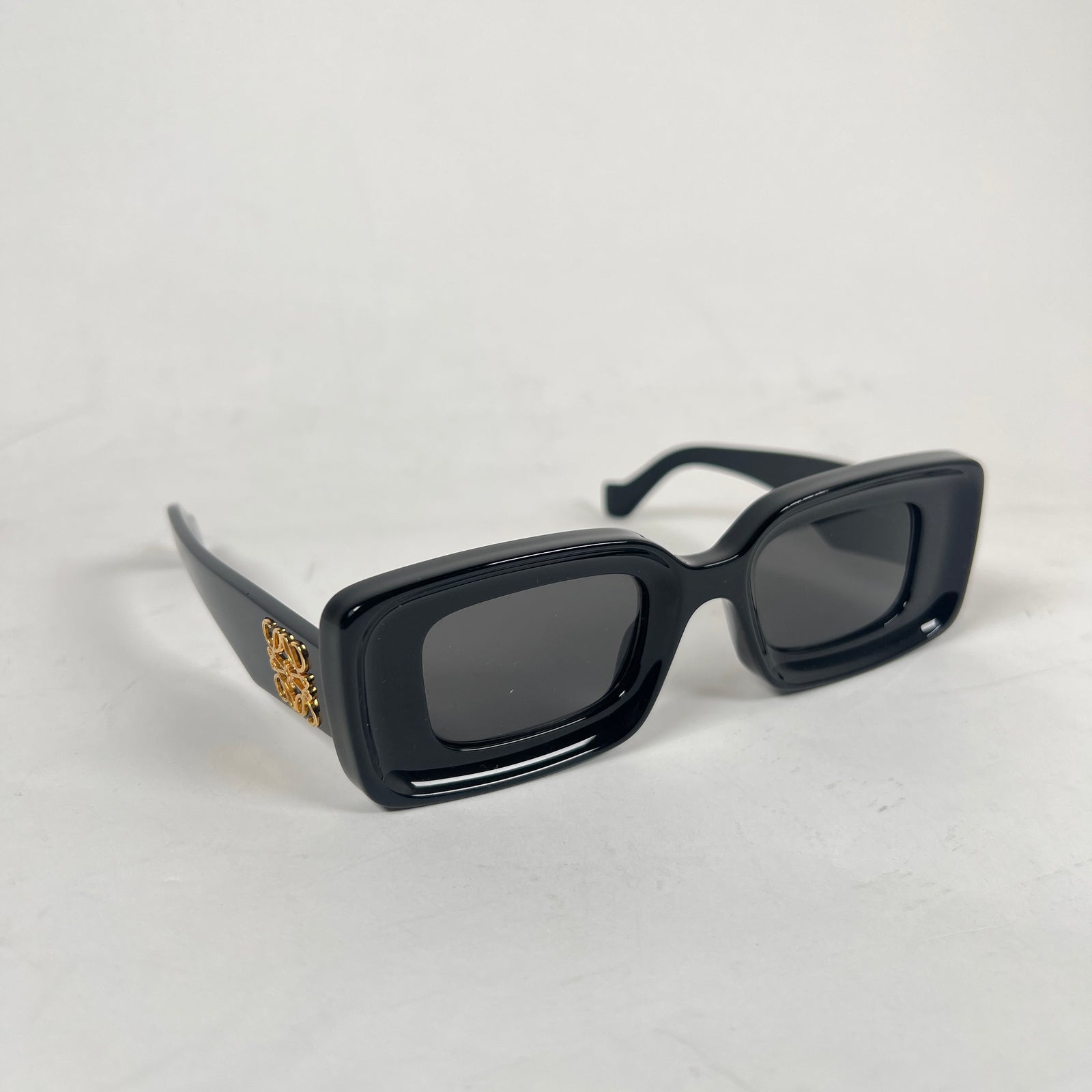 Loewe Black Anagram Rectangular Sunglasses