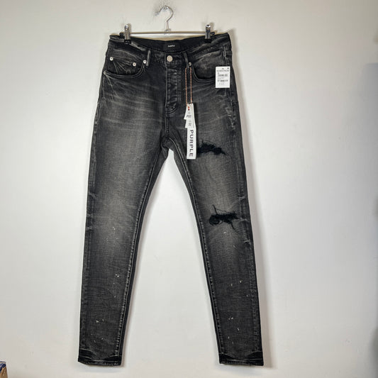 Purple Brand Black Washed P001 Skinny Jeans Size 32