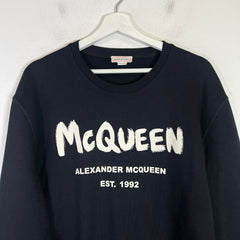 Alexander McQueen Graffiti Crewneck Sweatshirt