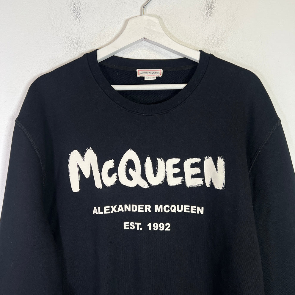 Alexander McQueen Graffiti Crewneck Sweatshirt