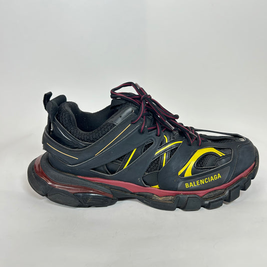 Balenciaga Black Bordeaux Track Sneaker Size 44
