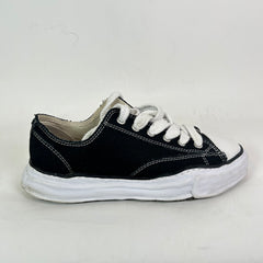 Maison Mihara Yasuhiro Black/White Peterson OG Sole Canvas Low-Top Sneaker Size 45