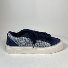 Dior B33 Blue Oblique Suede Sneaker Size 42