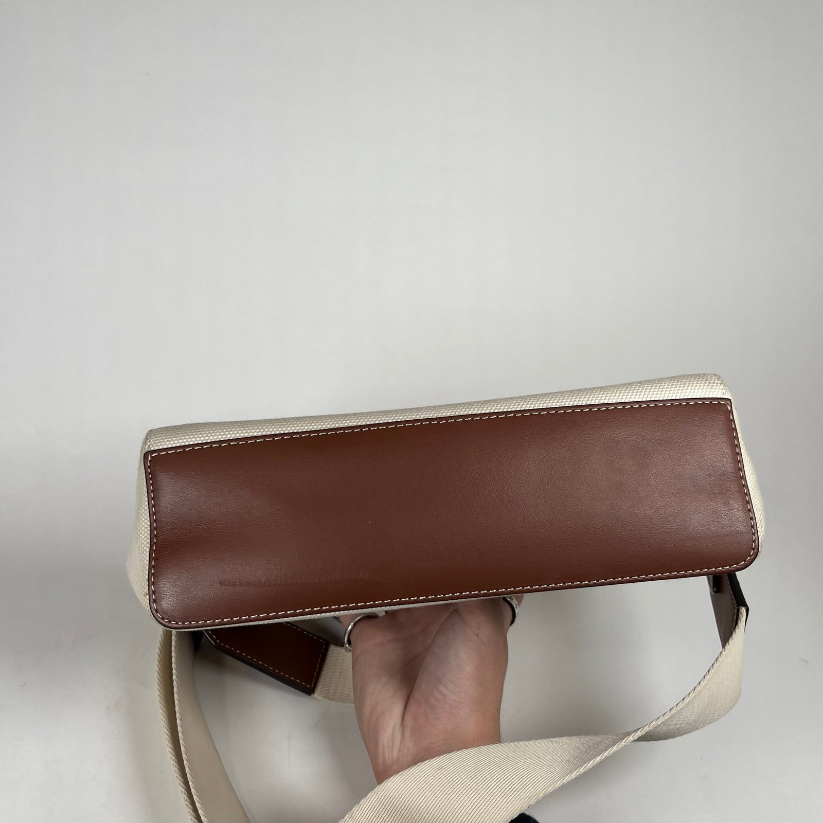 Burberry Horseferry Red Logo Canvas Crossbody Bag