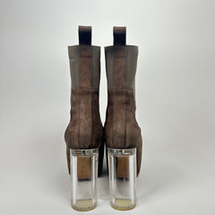Rick Owens Dust Suede Kiss Heels Size 40.5
