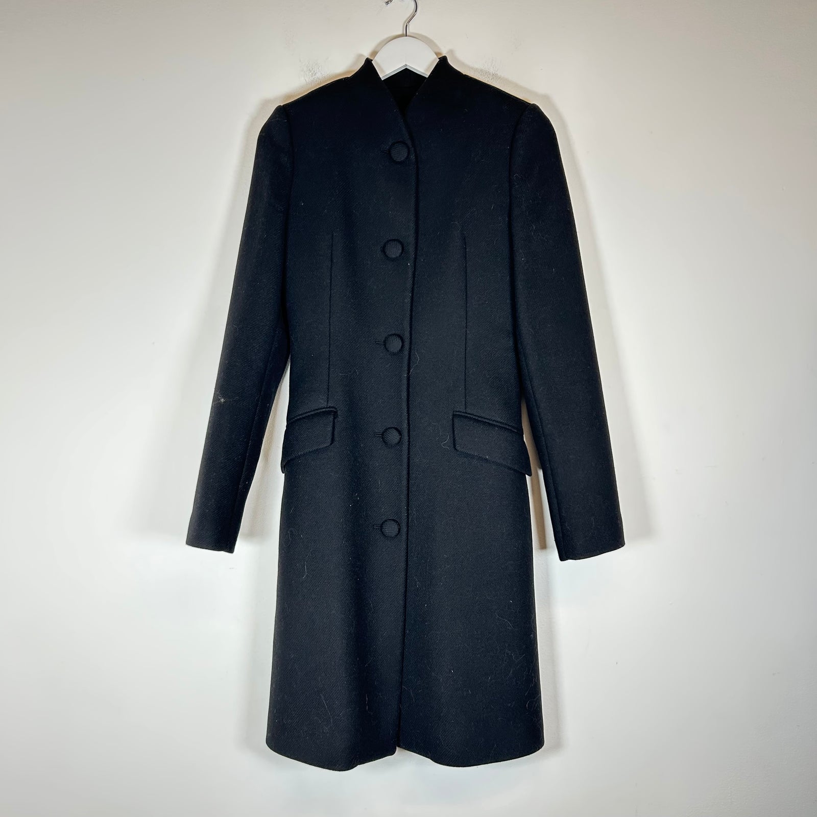 Proenza Schouler Black Wool Peacoat Size 2