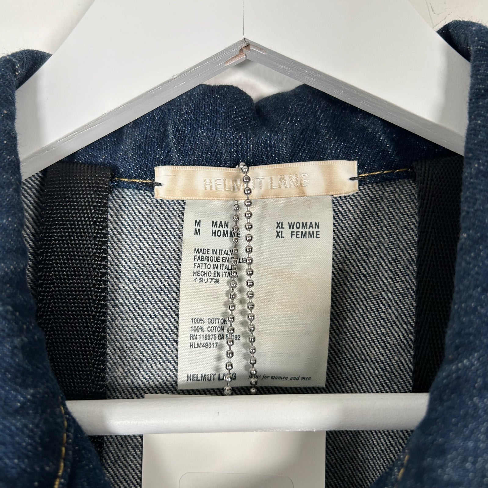 Helmut Lang Raw Denim Jacket Size M