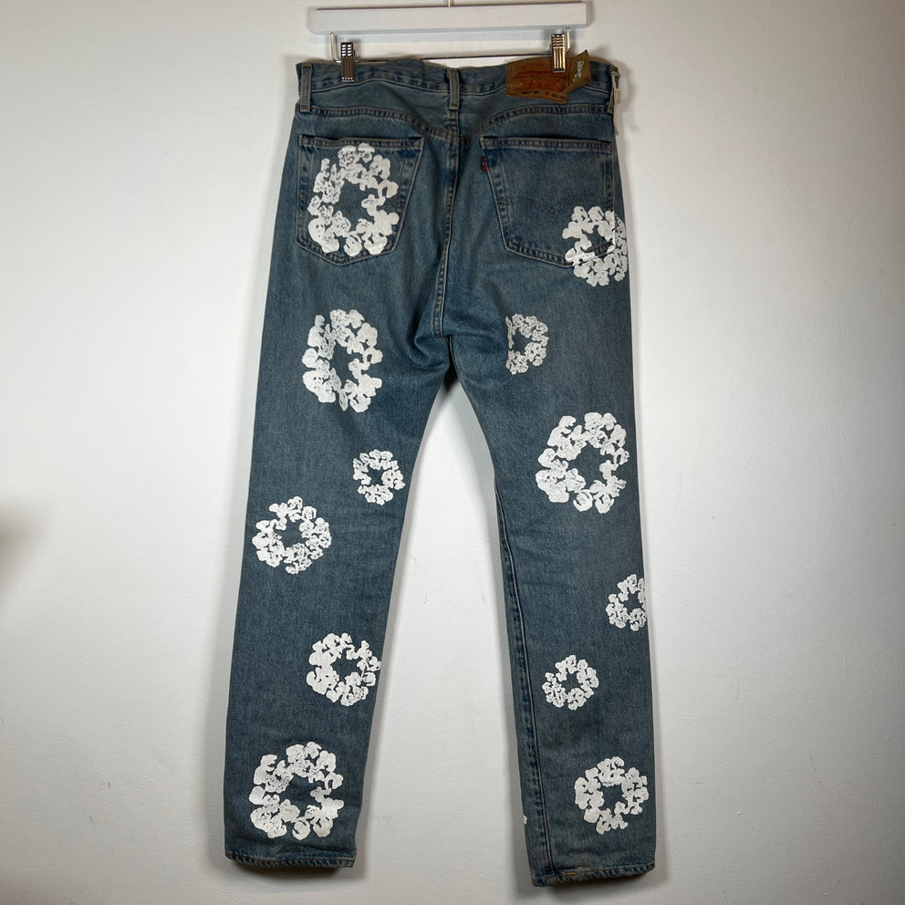 Denim Tears Lightwash Wreath Denim Jeans Size 32