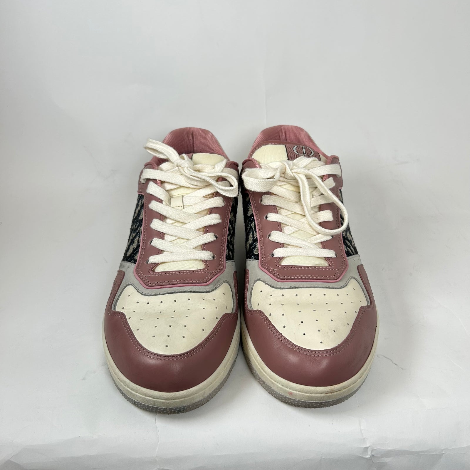 Dior B27 Pink/Cream Oblique Sneaker Size 45
