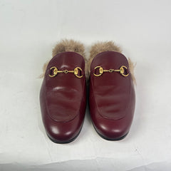 Gucci Princetown Horsebit Fur Mules