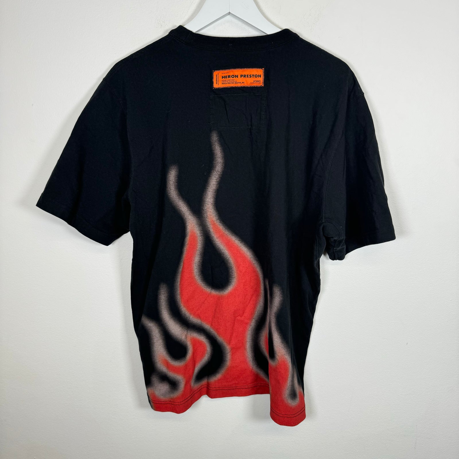 Heron Preston Black Law Tee Size L